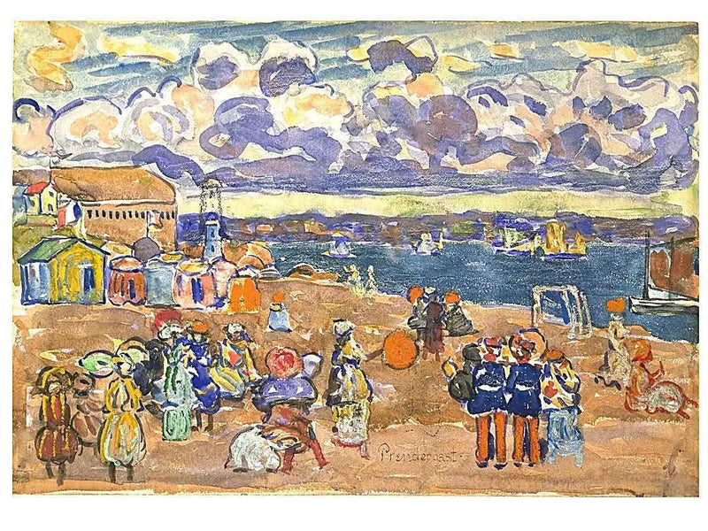 Plaża w Saint-Malo - Maurice Prendergast