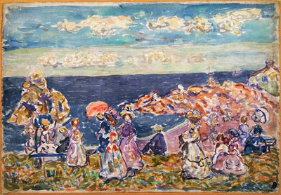 Sur la plage - Maurice Prendergast - Alpha Reproduction