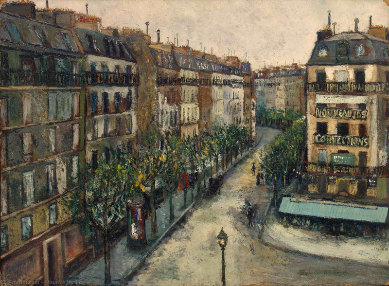 Улица Кюстин на Монмартре (1909) - Maurice Utrillo