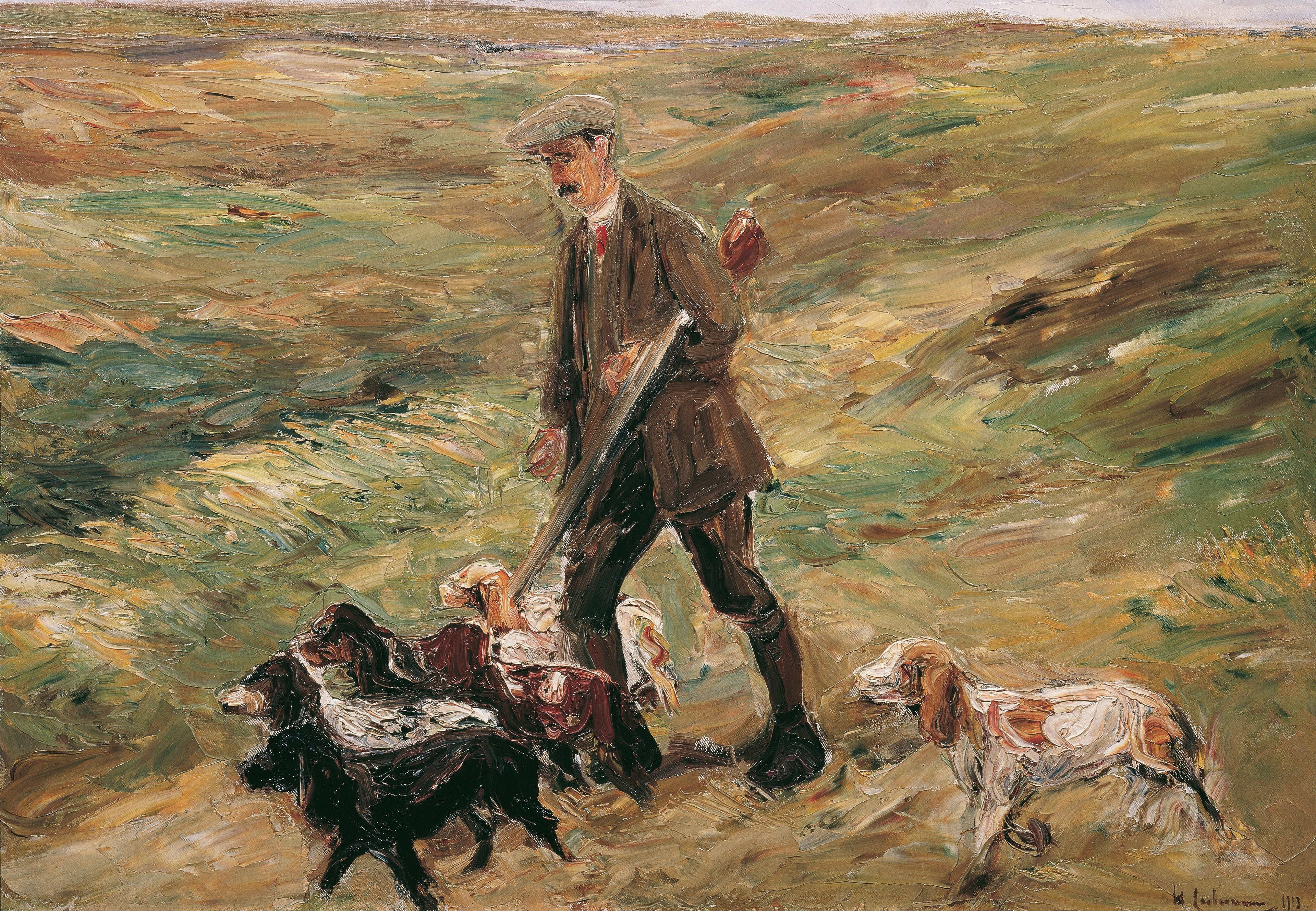 Myśliwy na wydmach - Max Liebermann