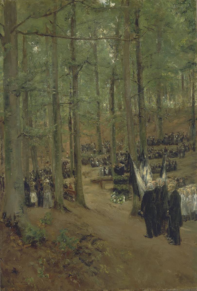 Uroczystość upamiętniająca cesarza Fryderyka w Kösen - Max Liebermann