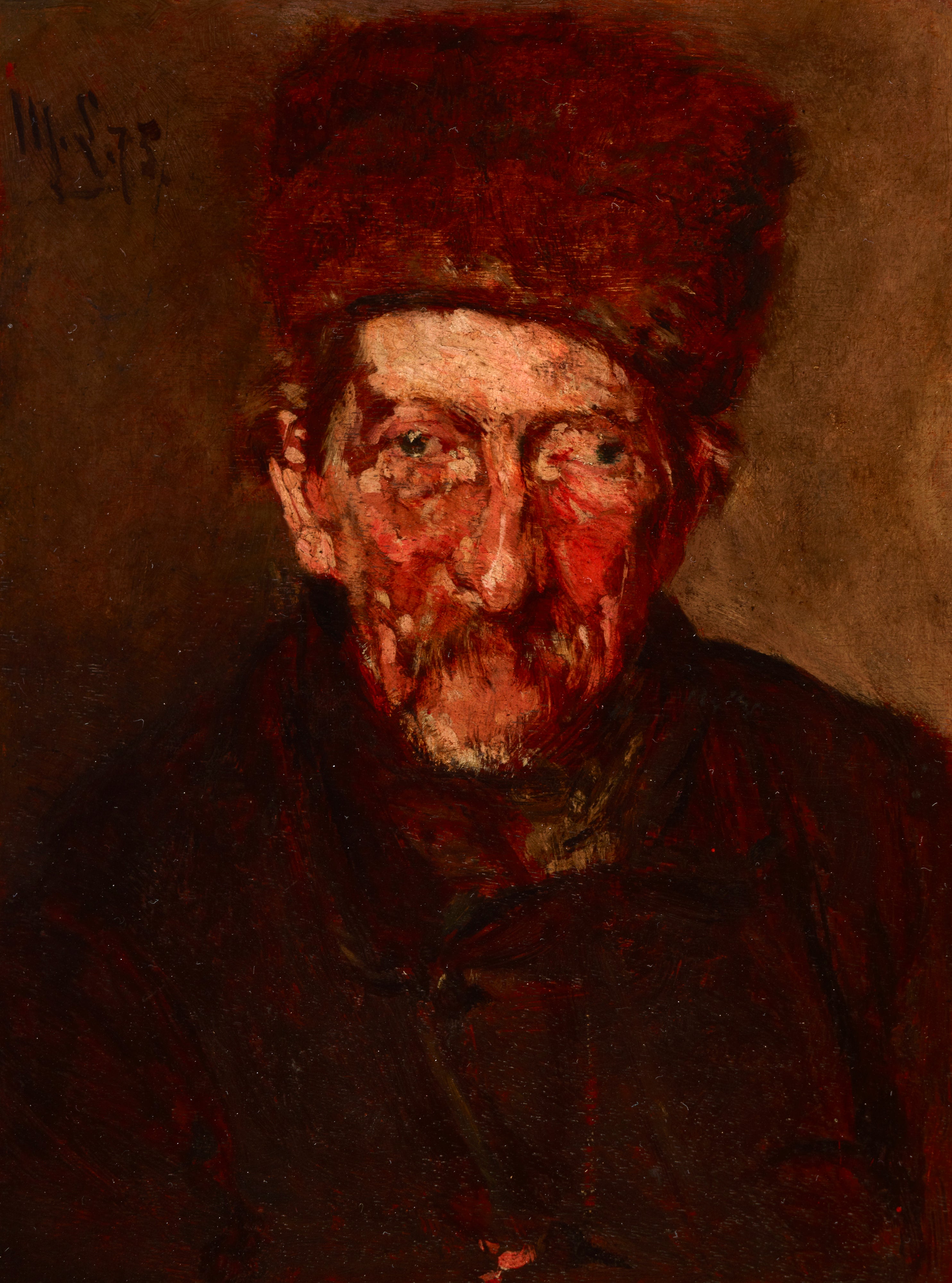 Studium: Popiersie mężczyzny / Popiersie kobiety – Obraz dwustronny - Max Liebermann