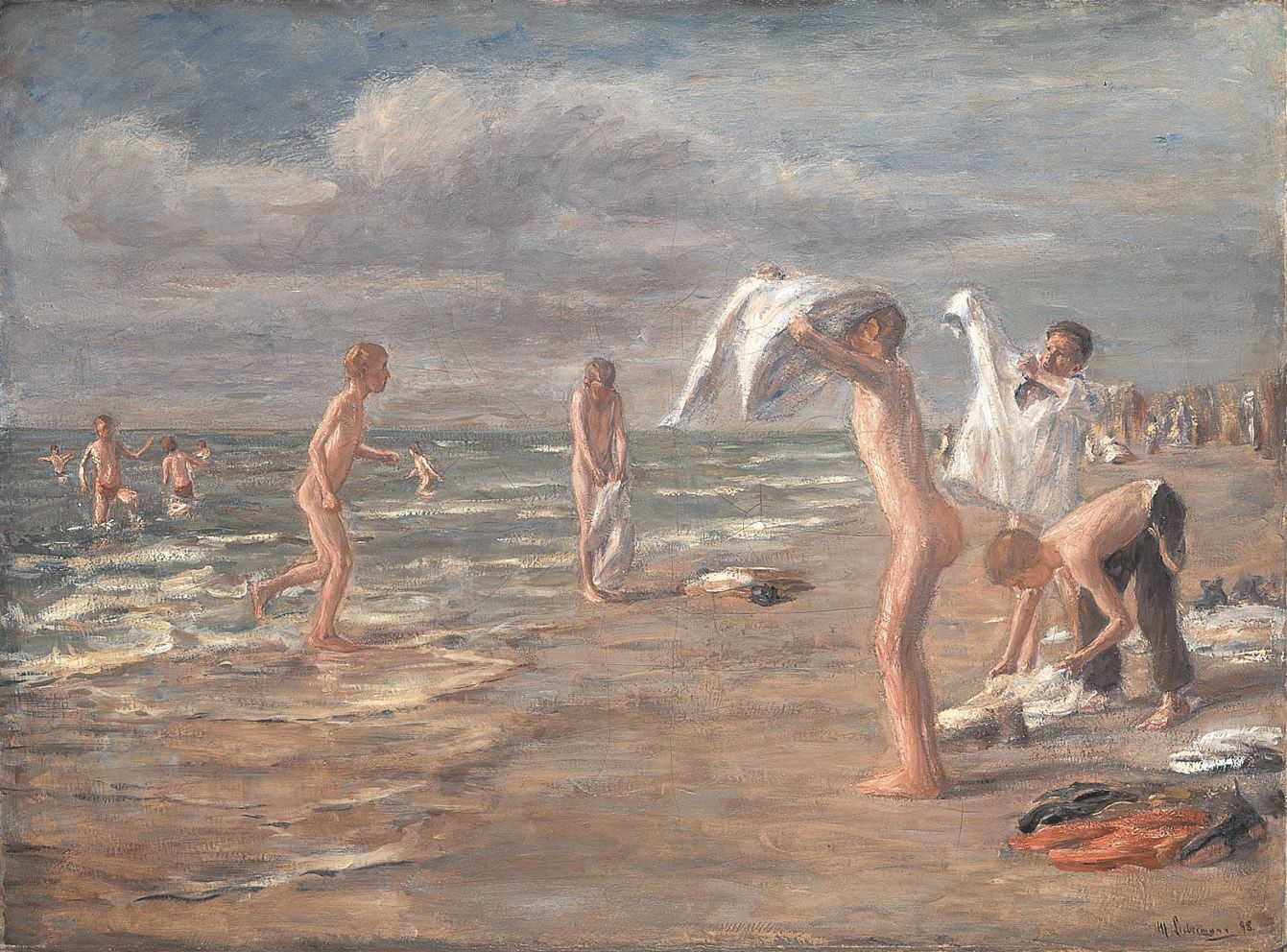 Kąpiel chłopców - Max Liebermann