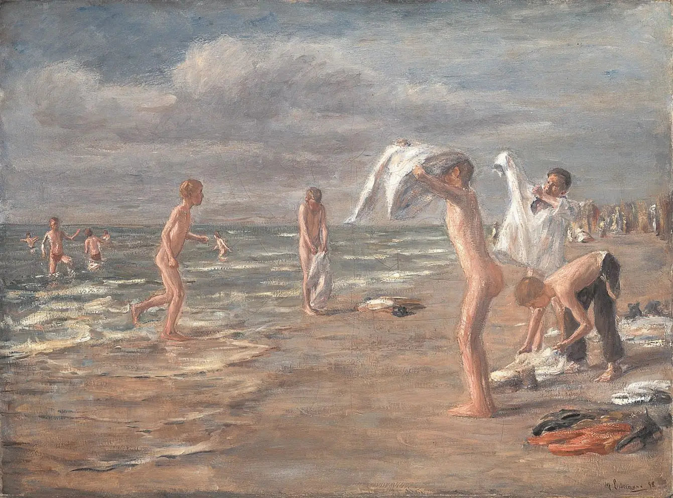Bain des garçons - Max Liebermann - Alpha Reproduction