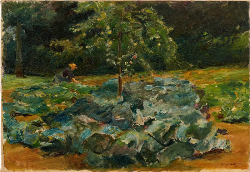 Pole kapusty w ogrodzie Wannsee - Max Liebermann
