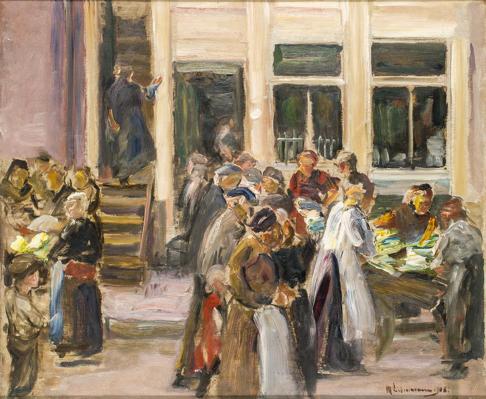 Judengasse w Amsterdamie - Max Liebermann