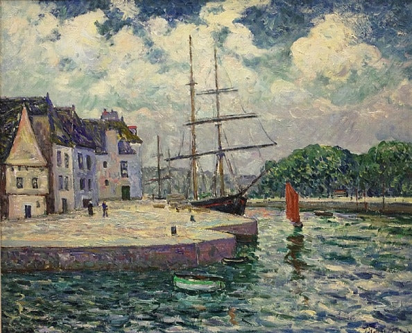 Port Saint-Goustan w Auray - Maxime Maufra
