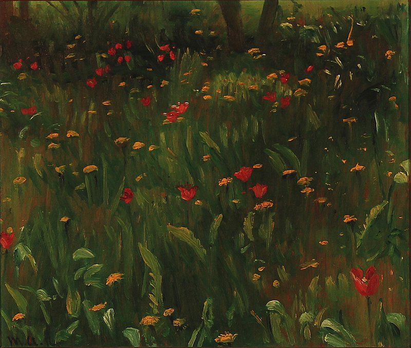 Le jardin de la famille Ancher à Skagen. - Michael Peter Ancher