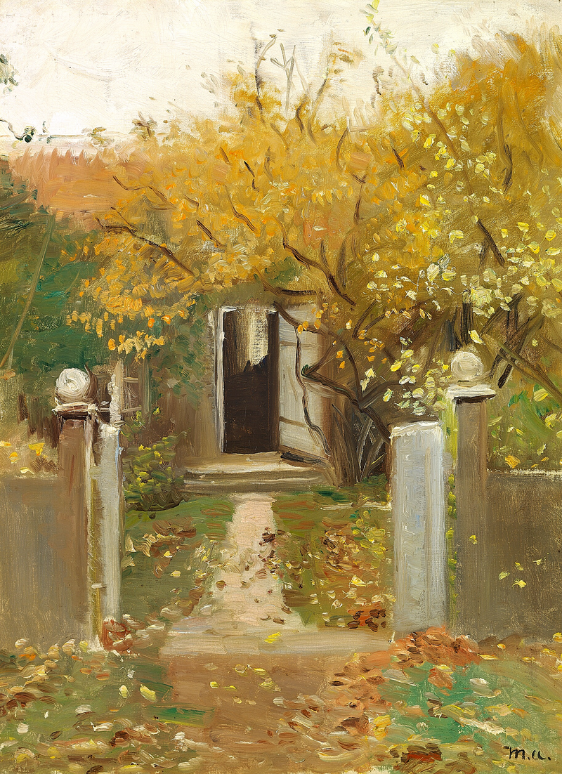 L'entrée du jardin de la maison de Michael et Anna Ancher sur Markvej à Skagen. - Michael Peter Ancher
