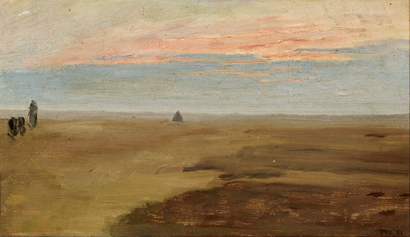 Coucher de soleil sur la lande. - Michael Peter Ancher