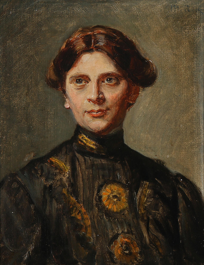 Portrait d'Anna Bitsch, née Saxild. - Michael Peter Ancher