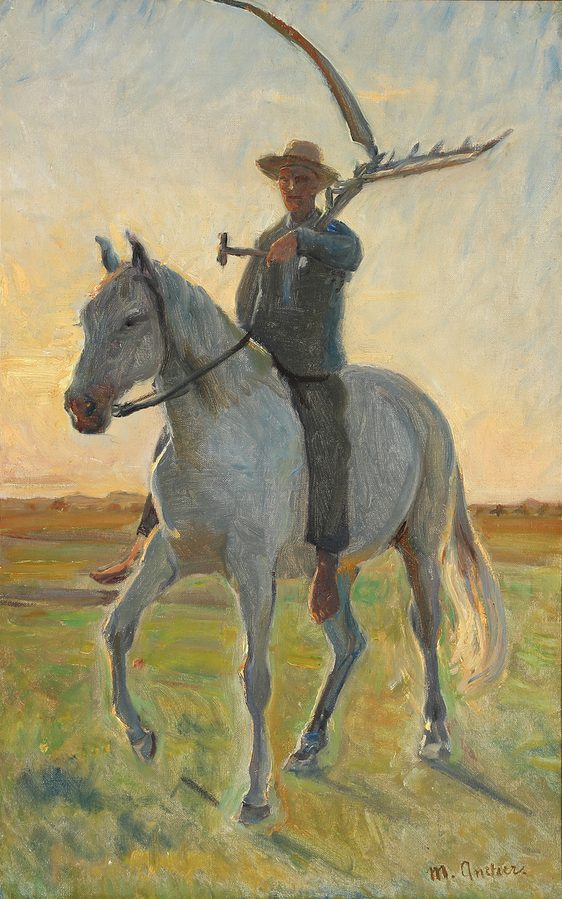 Søren « le cavalier ». - Michael Peter Ancher