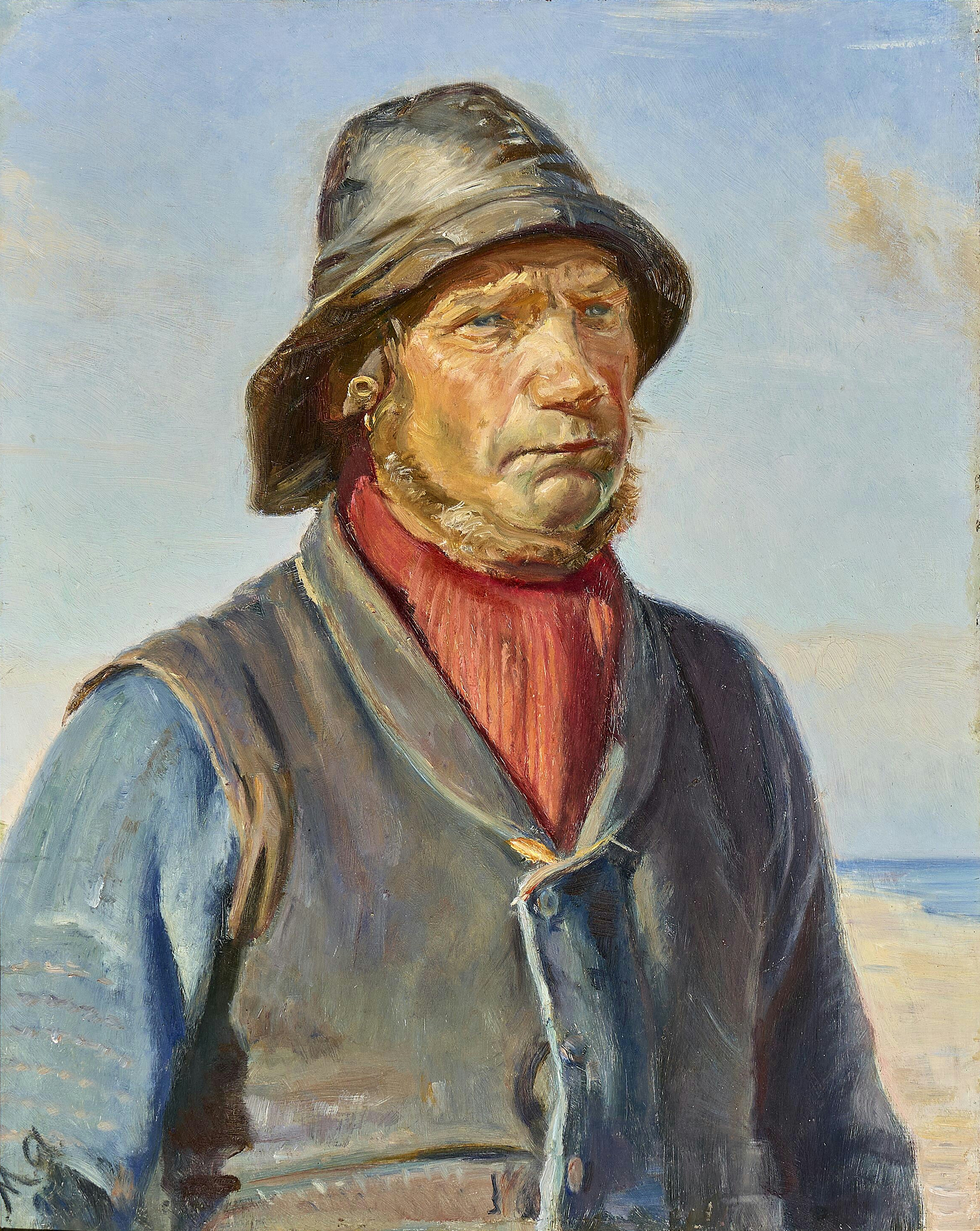 Un pêcheur de Skagen (2) - Michael Peter Ancher - Alpha Reproduction