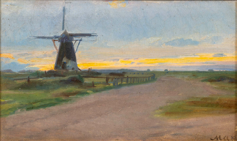 Un vieux moulin à vent. - Michael Peter Ancher