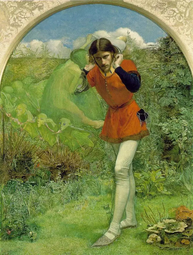 Ferdinand przyciągany przez Ariel - John Everett Millais