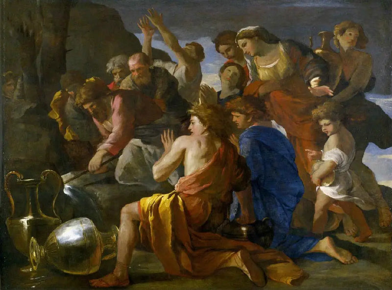 Mojżesz łagodzący wody z Marah - Nicolas Poussin
