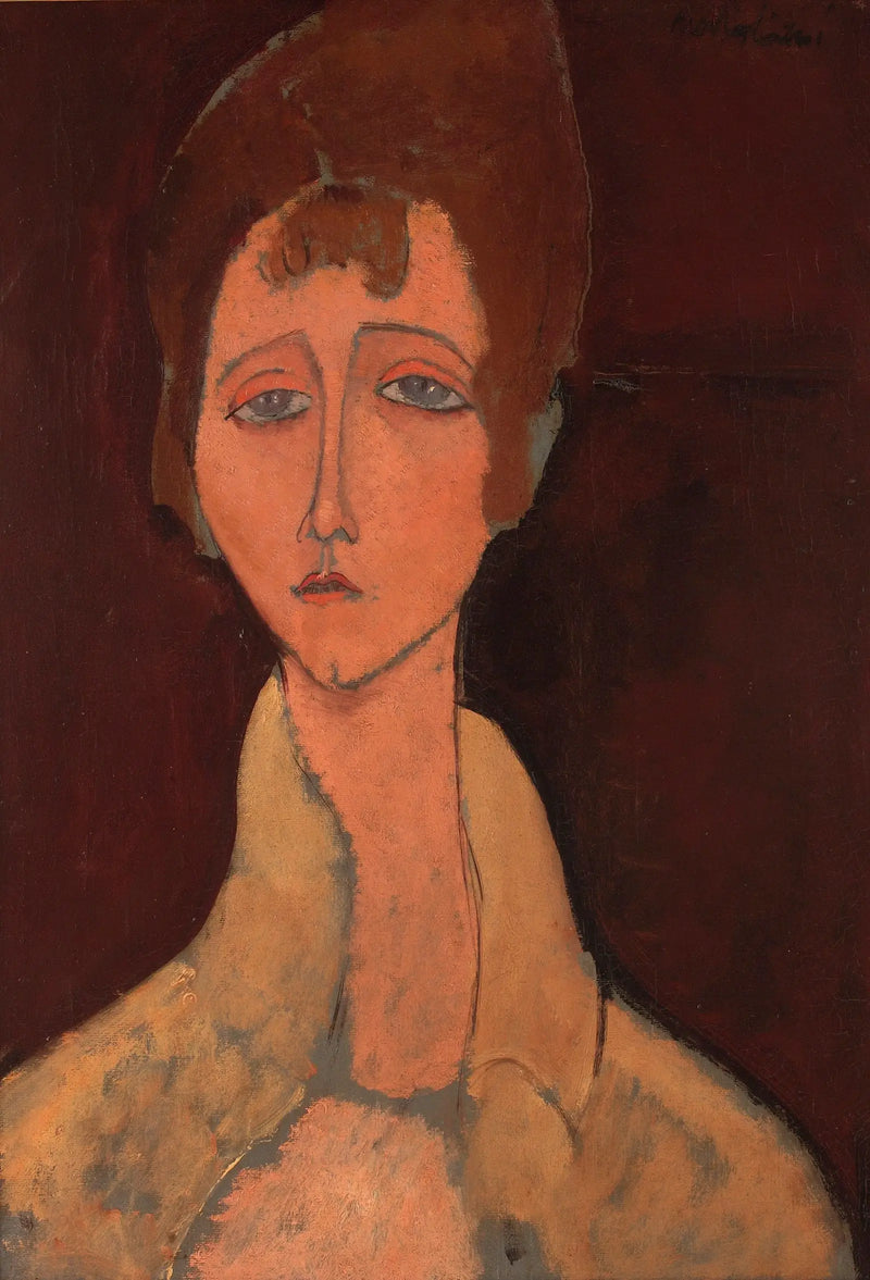 Kobieta w białym gorsetie - Amedeo Modigliani