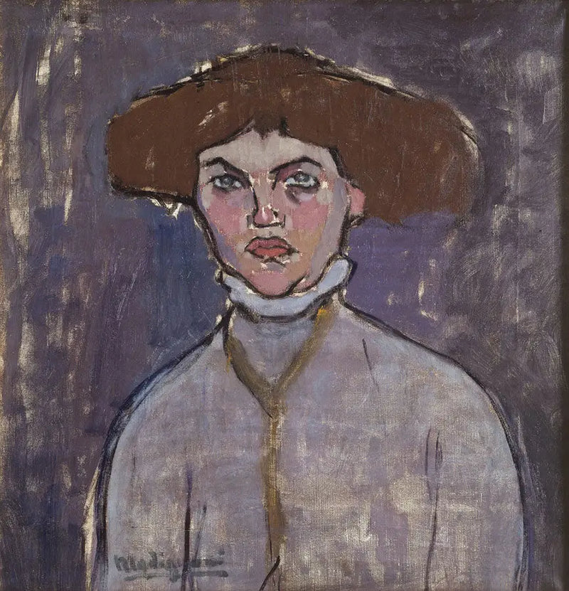 Popiersie młodej kobiety - Amedeo Modigliani