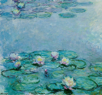 🌸 Nenufary – Zbliżenie na kwiaty, Claude Monet