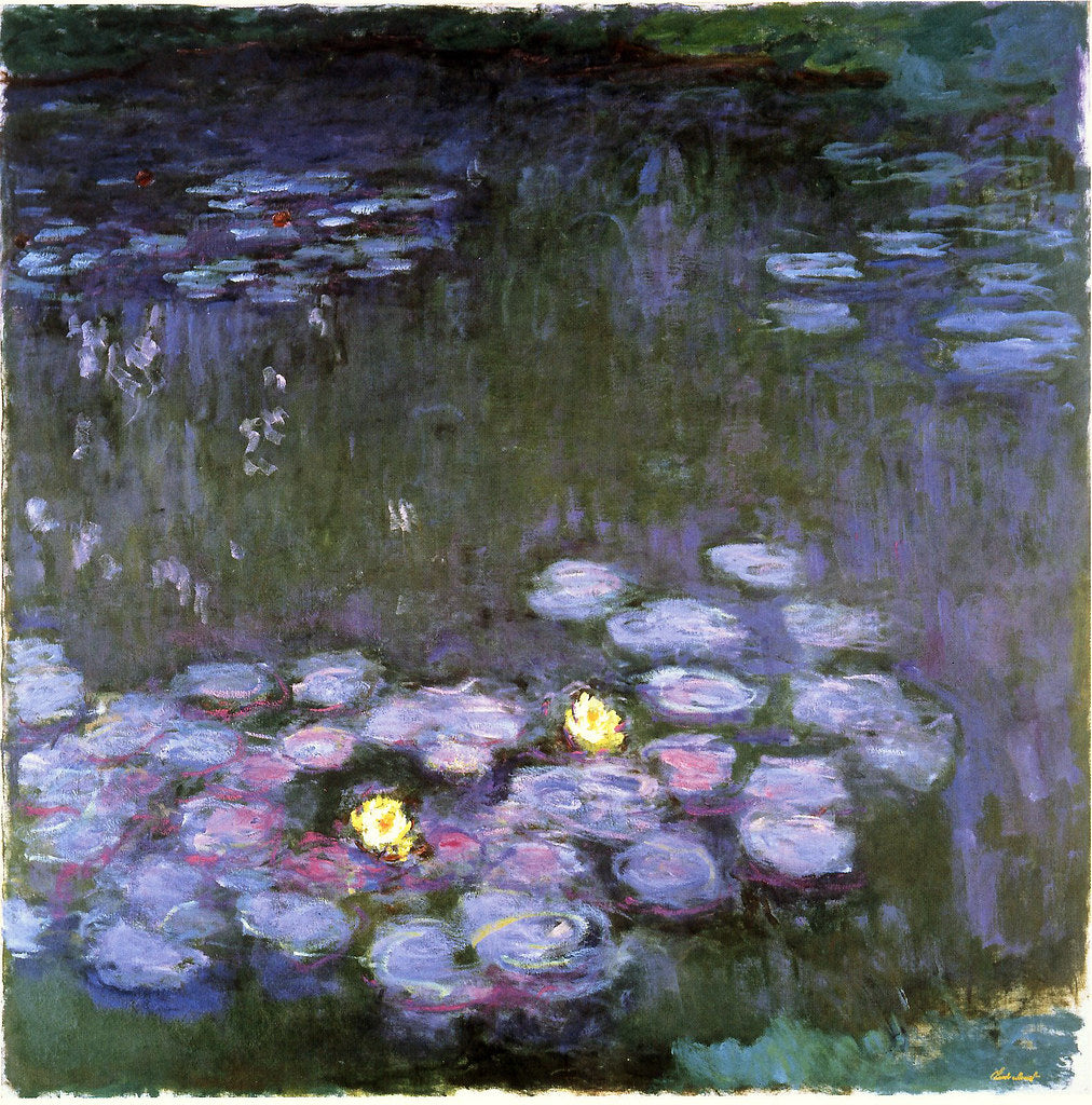 🎨 Nymphéas o fioletowym zmierzchu - Claude Monet