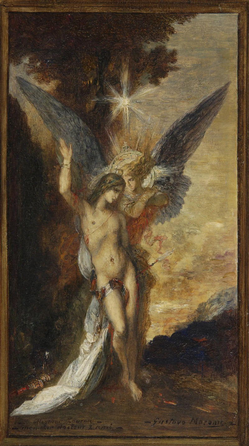 Saint-Sébastien i anioł - Gustave Moreau