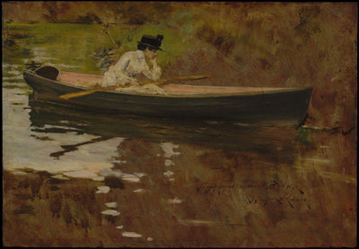 Mme Chase à Prospect Park - William Merritt Chase - Alpha Reproduction