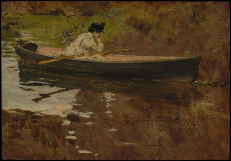 Pani Chase w Prospect Park - William Merritt Chase