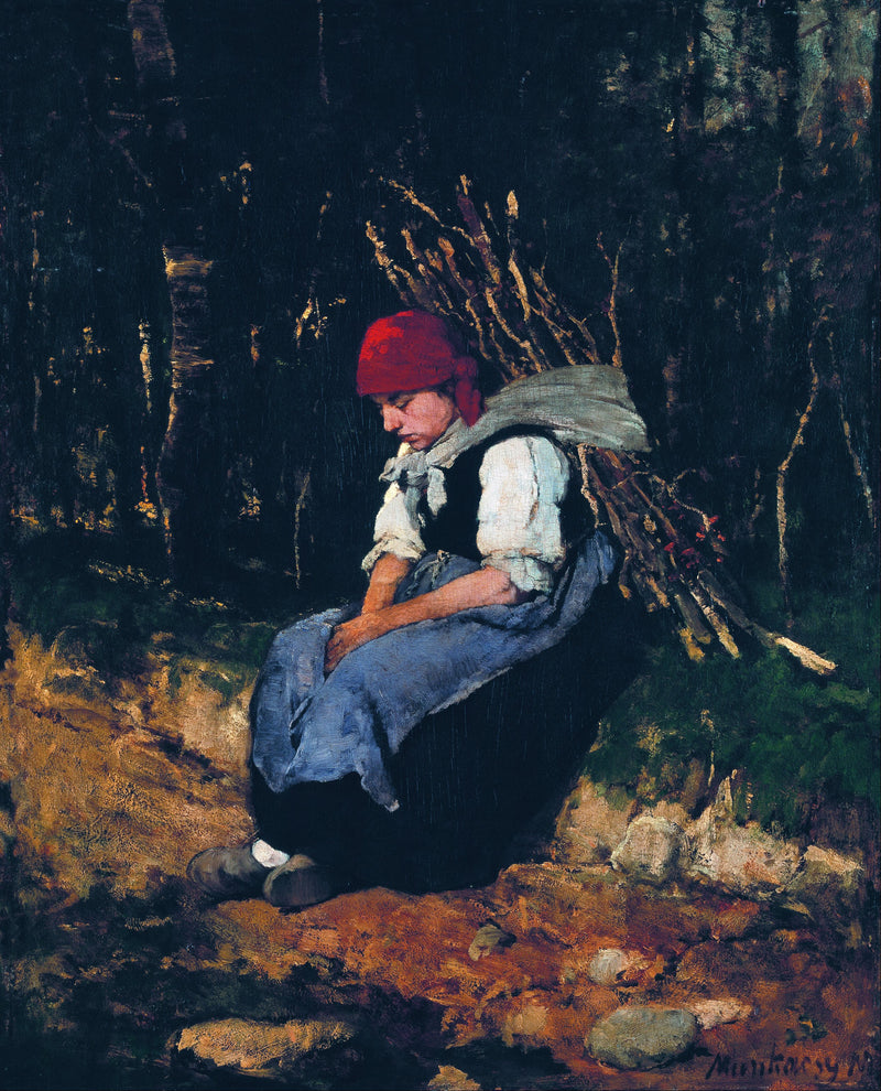 Femme portant un pédé - Mihály Munkácsy