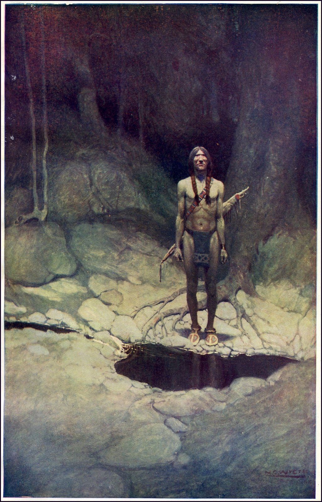 L'Indien dans sa solitude - N. C. Wyeth
