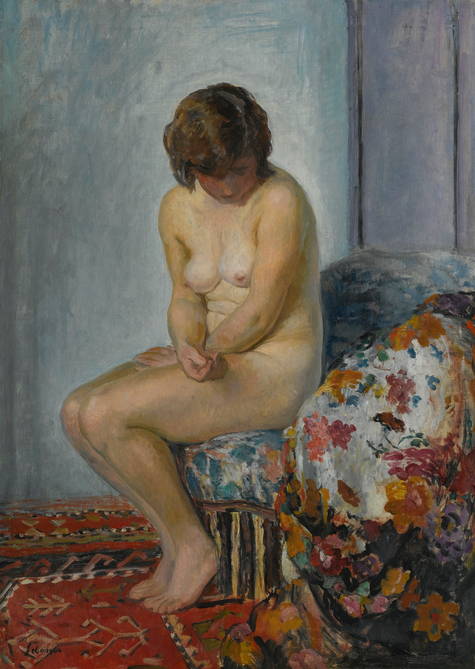 Nu au tapis rouge - Henri Lebasque