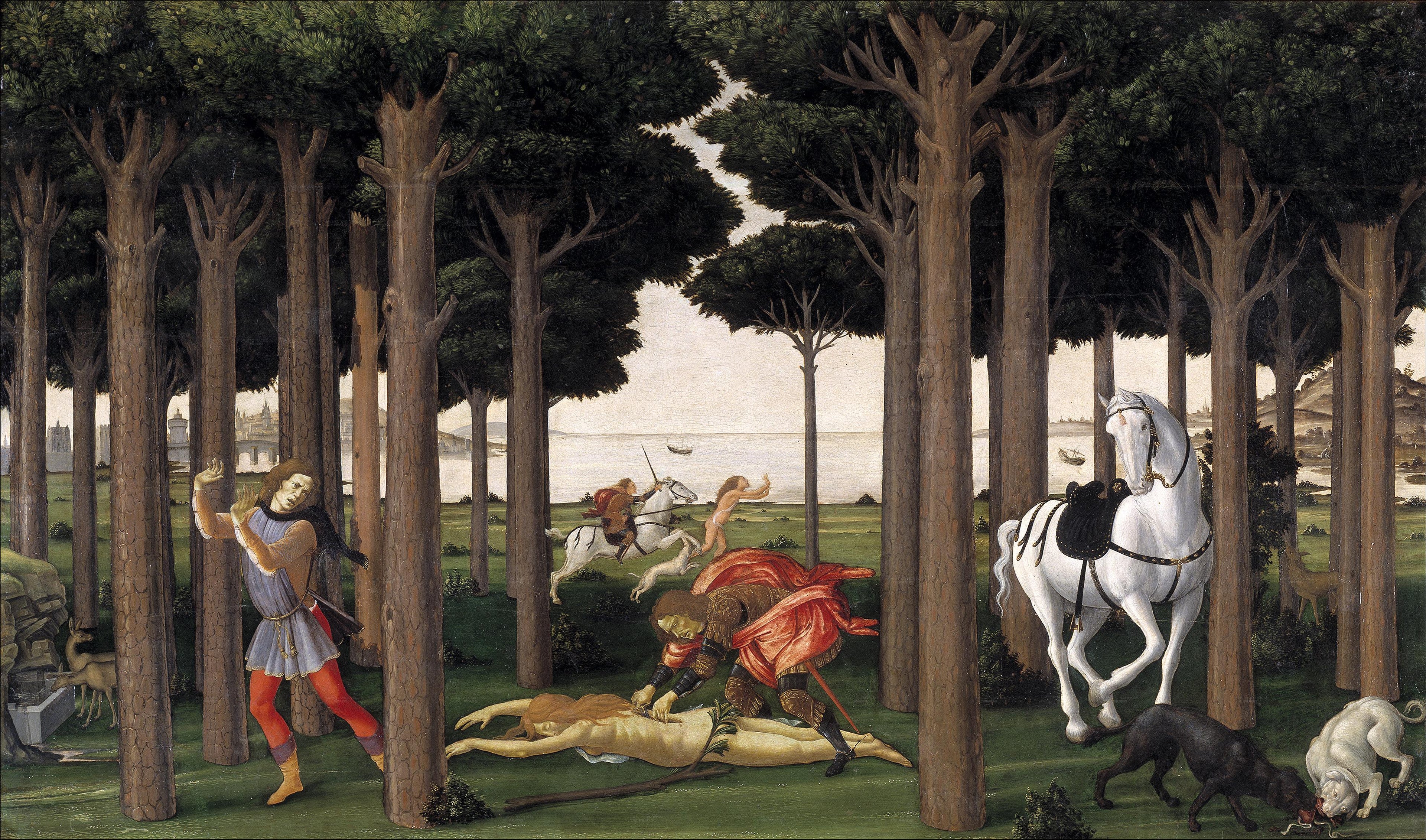 Historia Nastagio degli Onesti - Sandro Botticelli