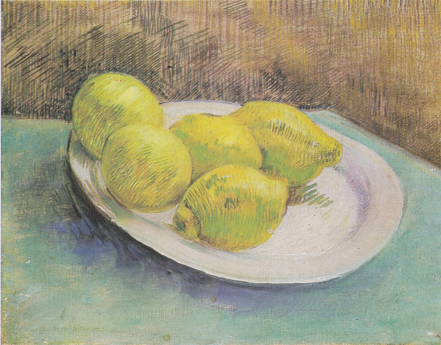 🍋 Martwa natura z cytrynami na talerzu – Vincent van Gogh (1887)