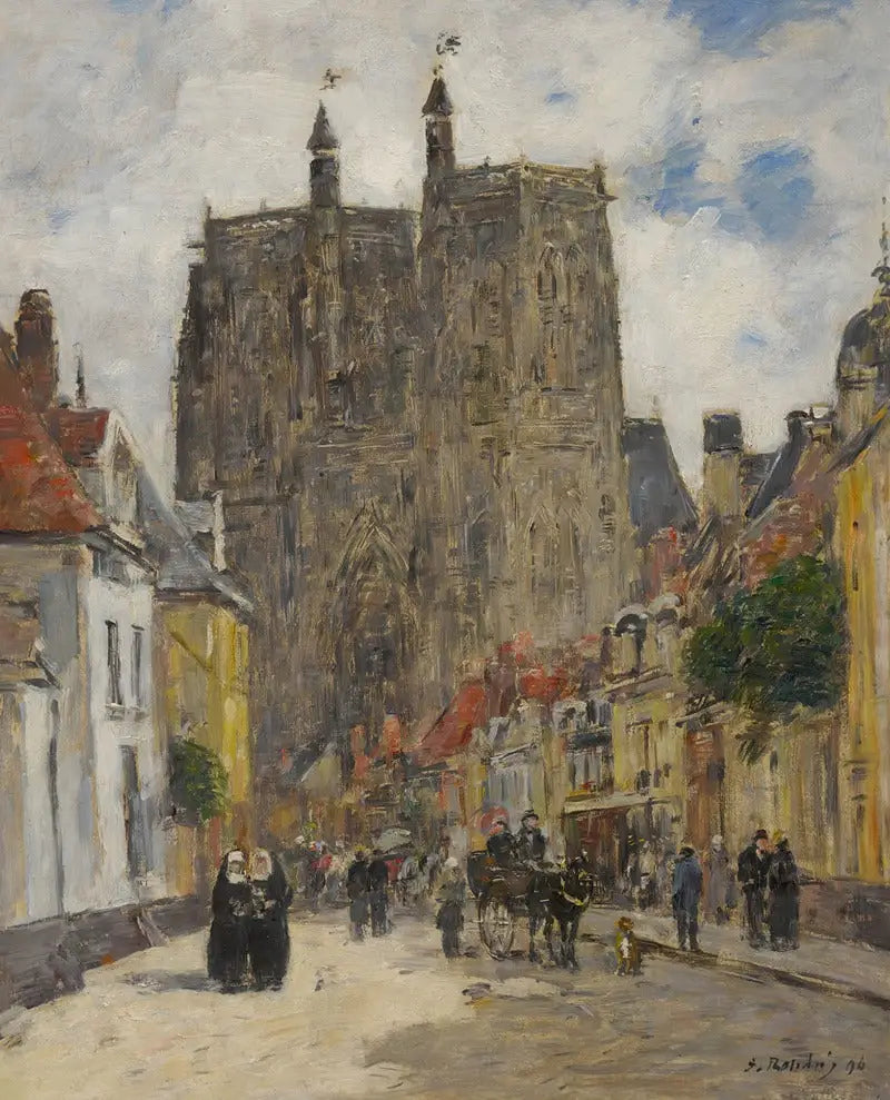 Abbeville: Kościół św. Wulfrana - Eugène Boudin