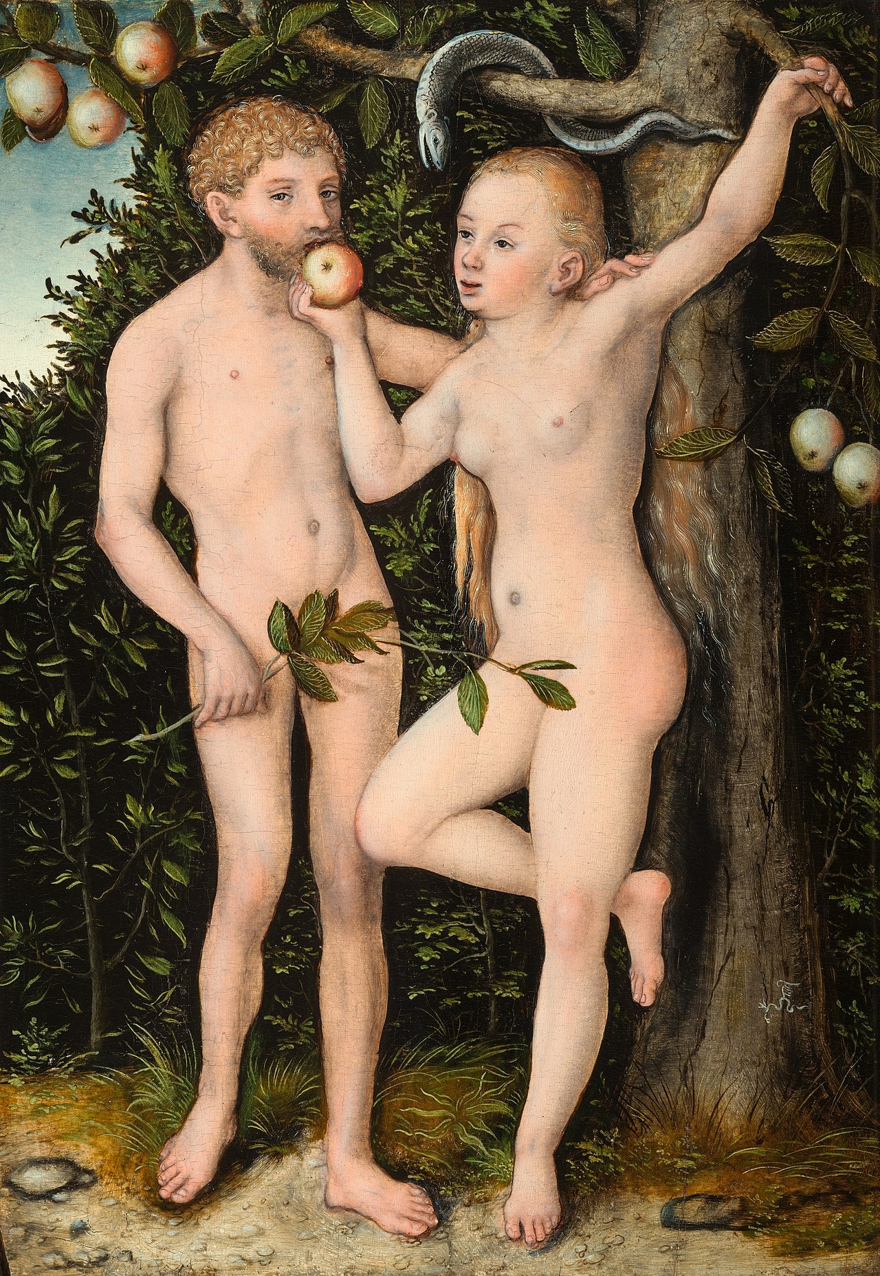 Adam et Ève - Lucas Cranach the Elder - Alpha Reproduction