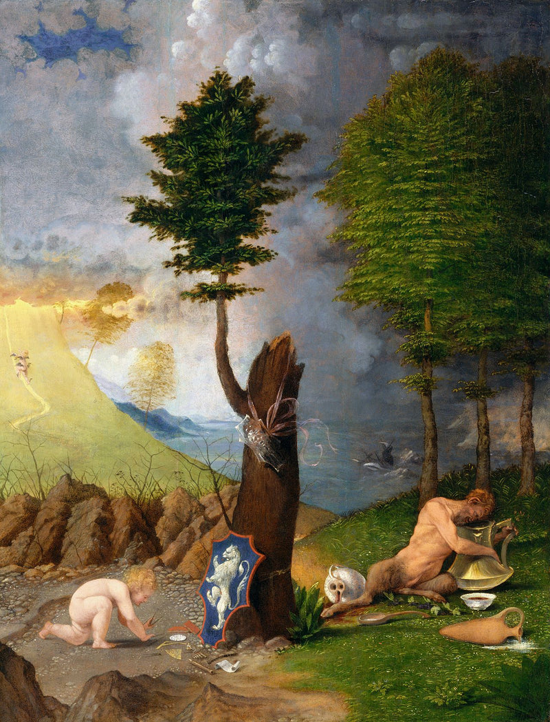 Allegoria Cnót i Cnoty - Lorenzo Lotto