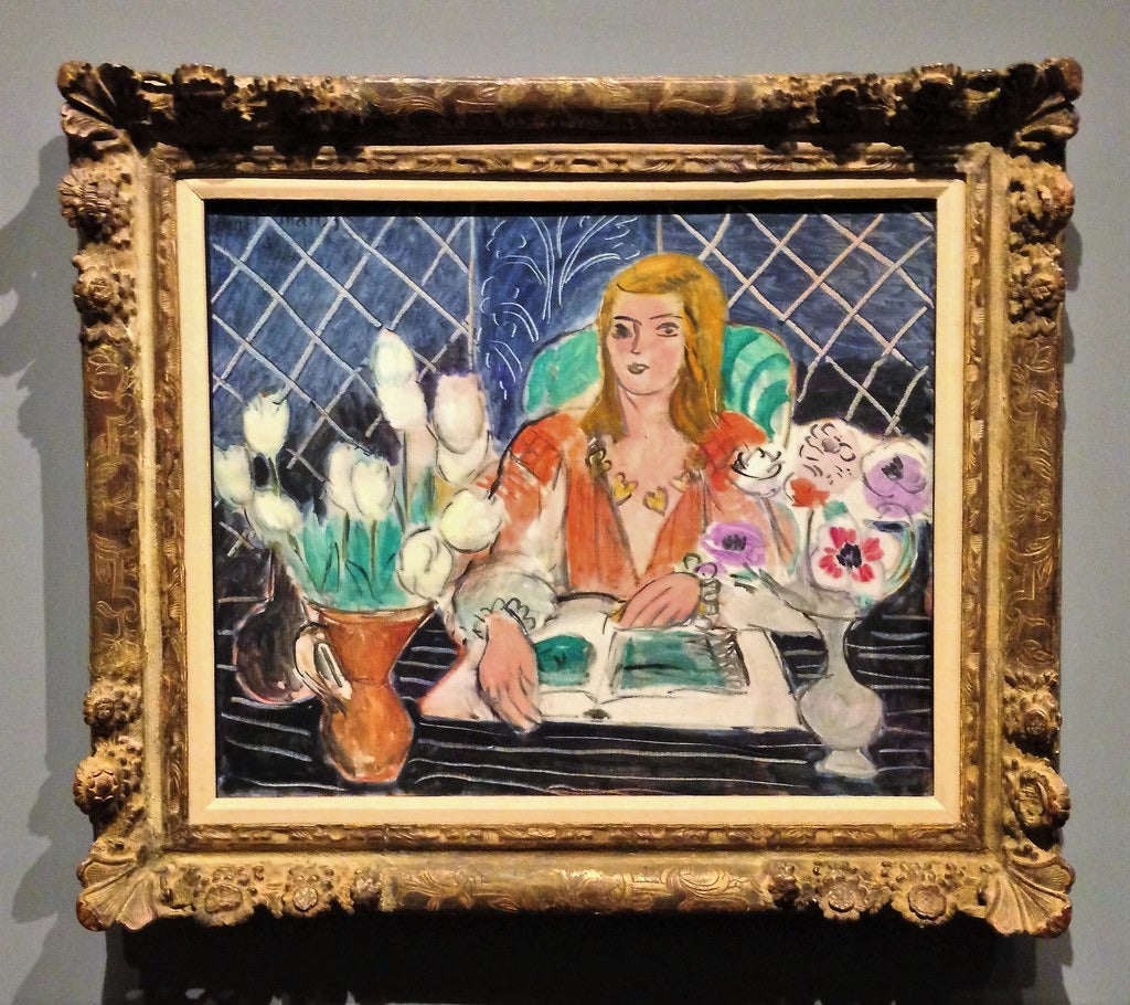 Annelies, białe tulipany i anemony - Henri Matisse