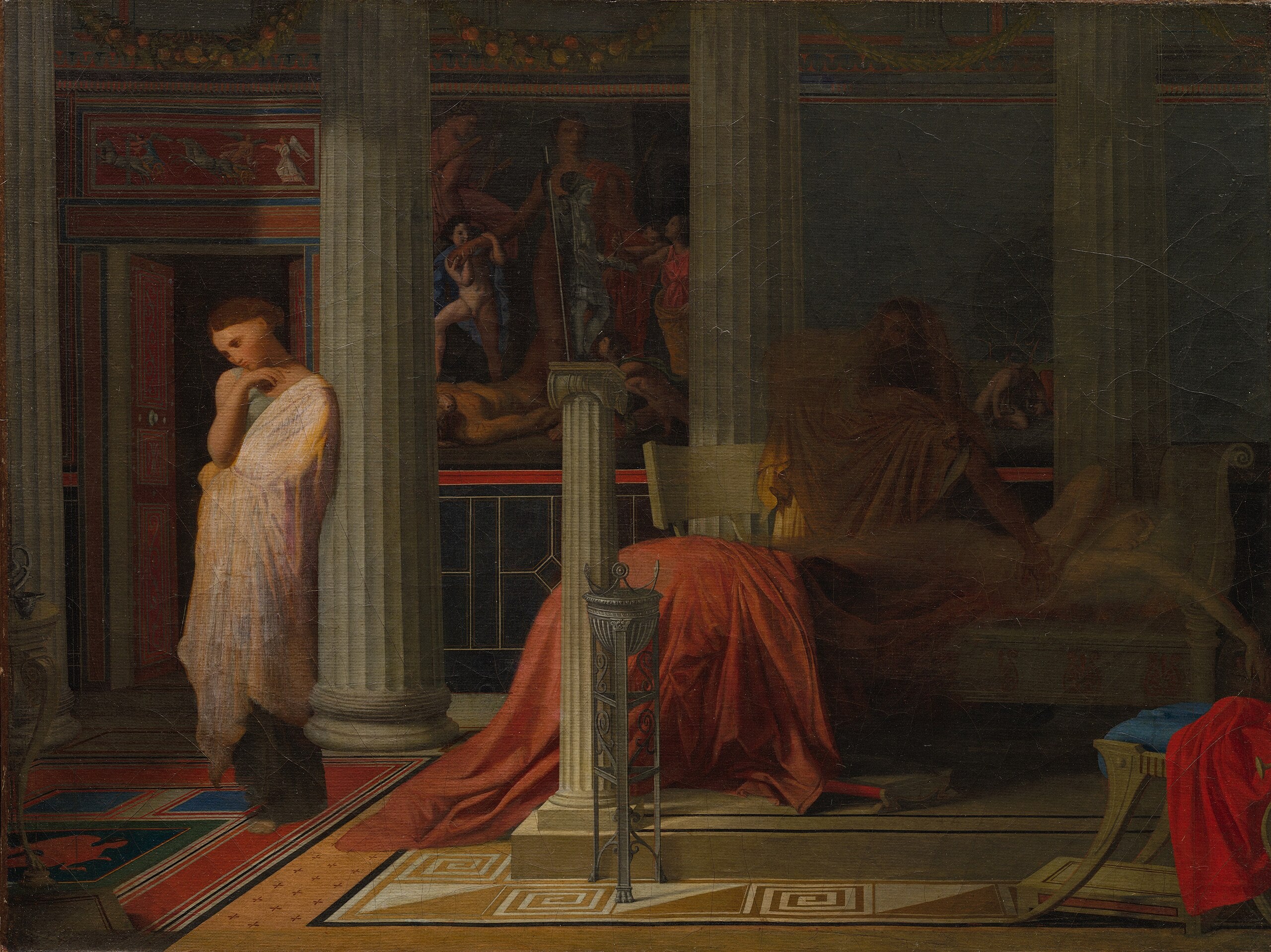 Antiochus i Stratonice - Jean-Auguste-Dominique Ingres