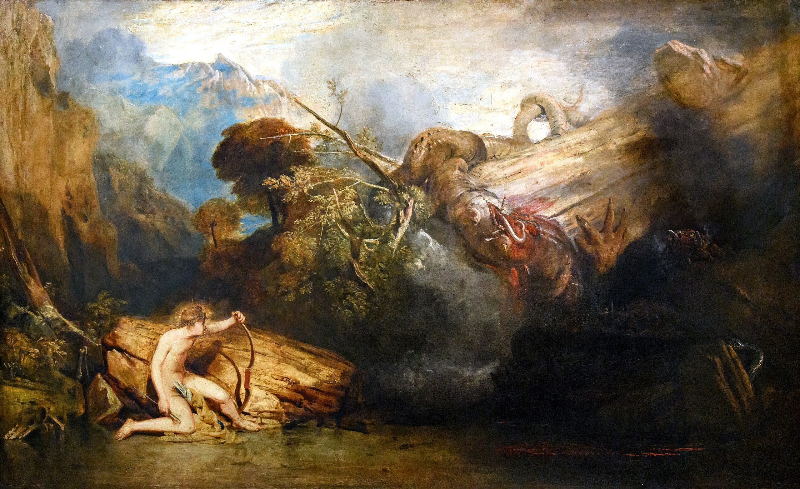 Apollon i python - J. M. W. Turner