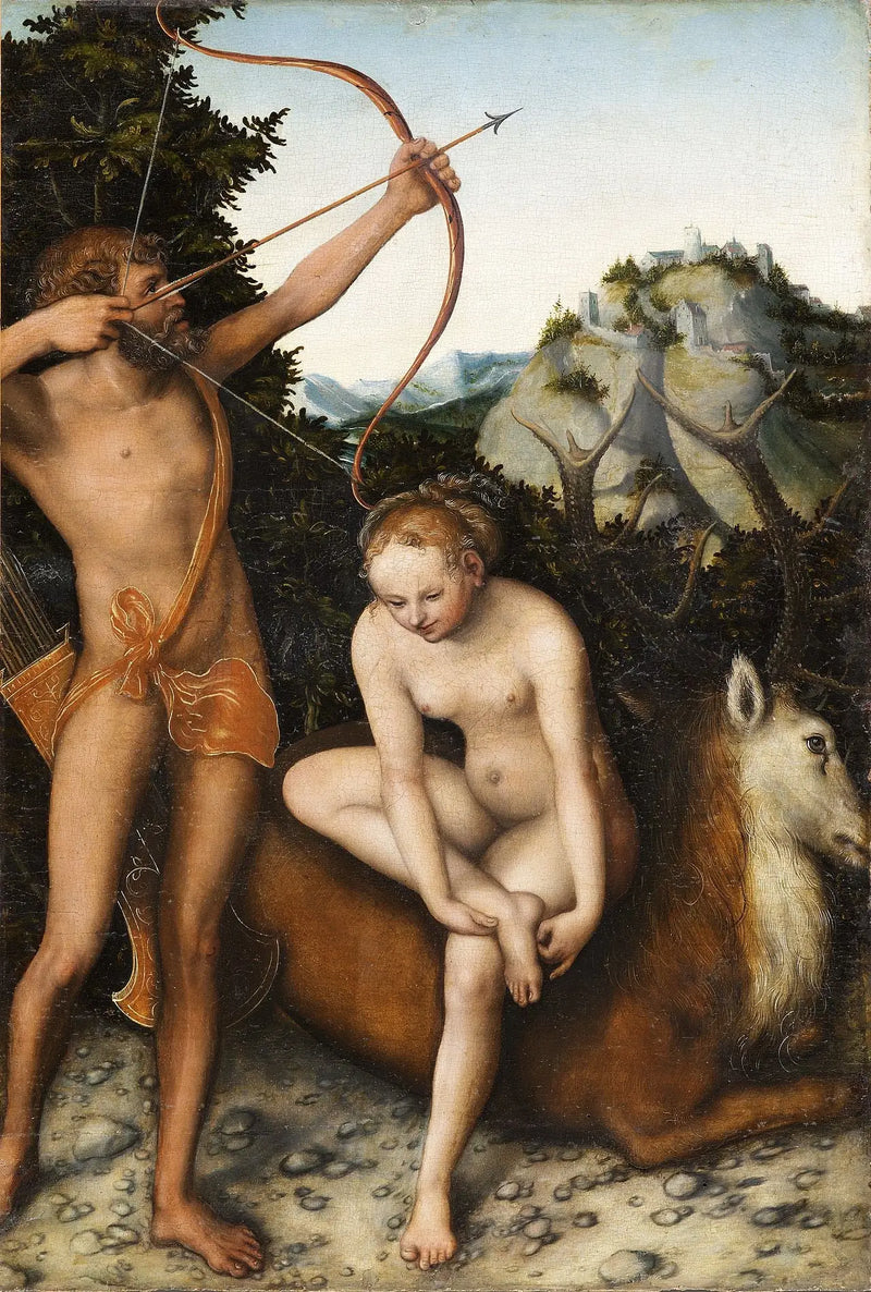 Apollo i Diana - Lucas Cranach Starszy