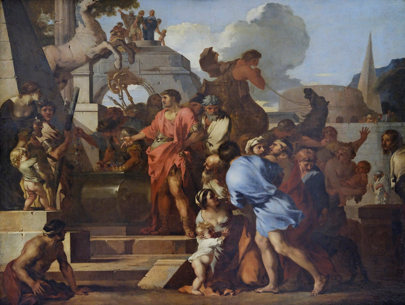 Auguste devant le tombeau d'Alexandre - Sébastien Bourdon