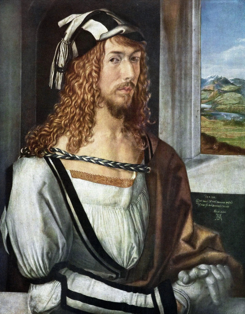 Autoportret w rękawiczkach - Albrecht Dürer