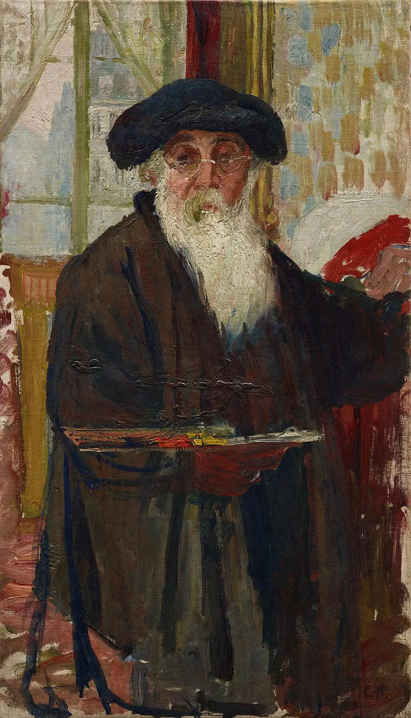 Autoportret z paletą - Camille Pissarro