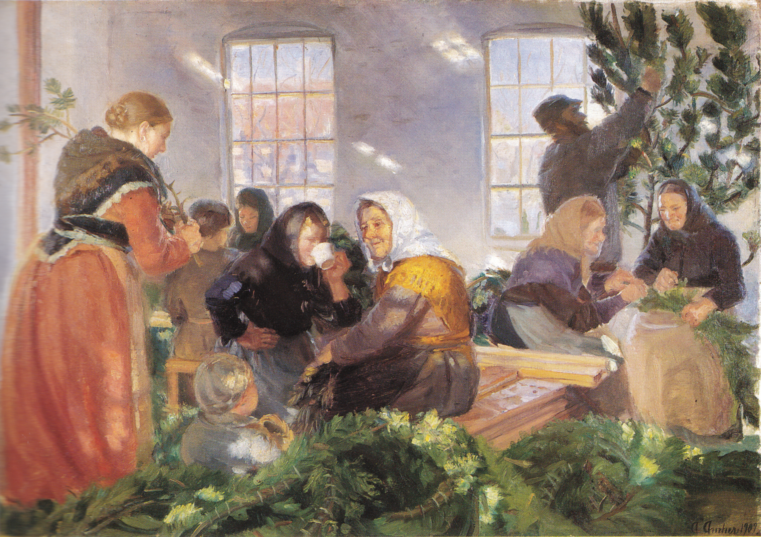Avant l’arrivée du roi - Anna Ancher - Alpha Reproduction