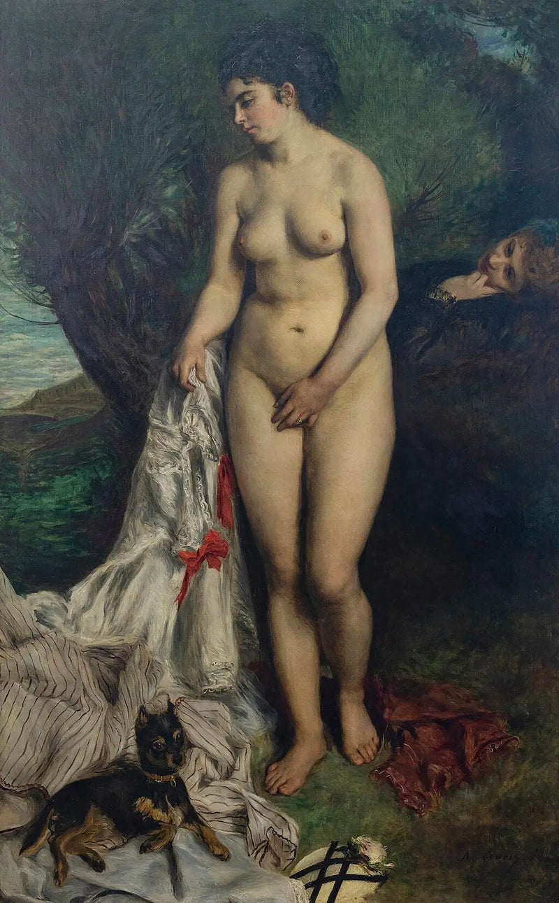 Kąpiąca się z gryfonem lub Liza nad brzegiem Sekwany - Pierre-Auguste Renoir