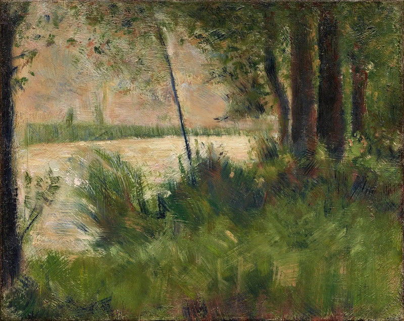 Trawiasta góra - Georges Seurat