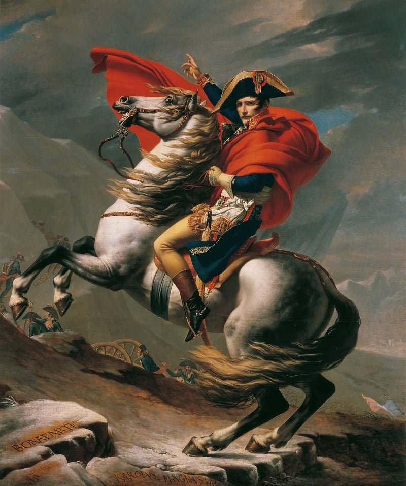 Bonaparte przekraczający Wielki Święty Bernard - Jacques-Louis David