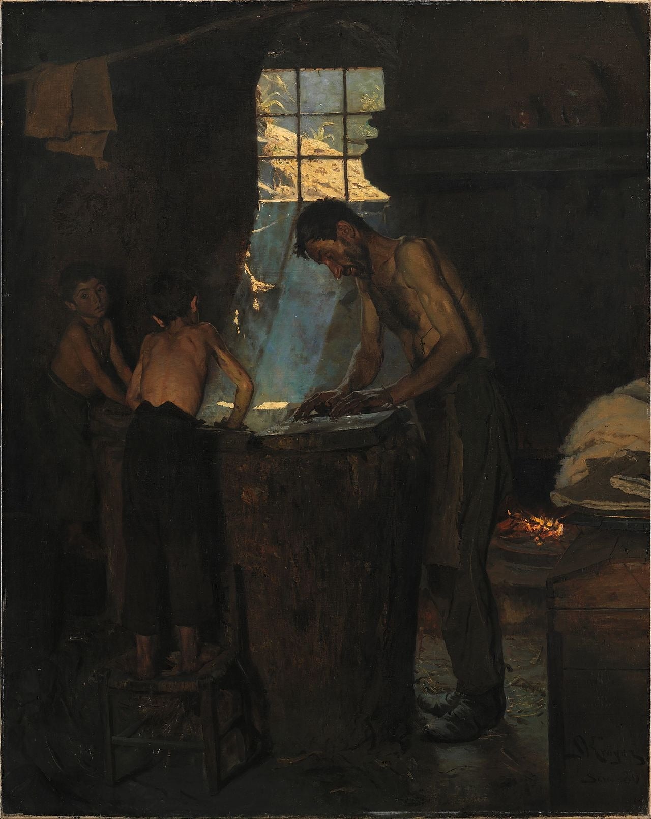 Kapelusznicy we włoskiej wiosce - Peder Severin Krøyer