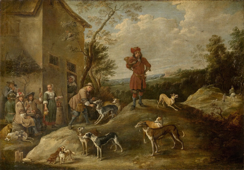 Myśliwi odpoczywający - David Teniers Młodszy