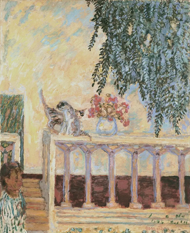 Koty na balustradzie - Pierre Bonnard