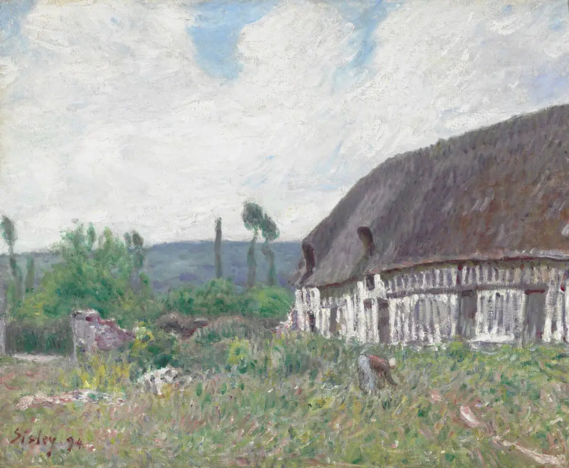 Chatka w Normandii - Alfred Sisley